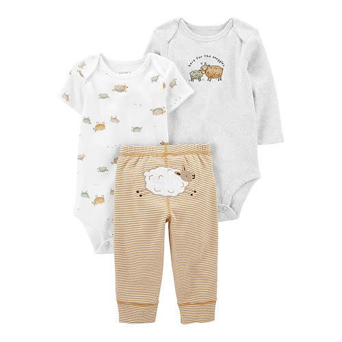 Baby Carter's 3-Piece Lamb Bodysuit Set - Please Choose a Size
