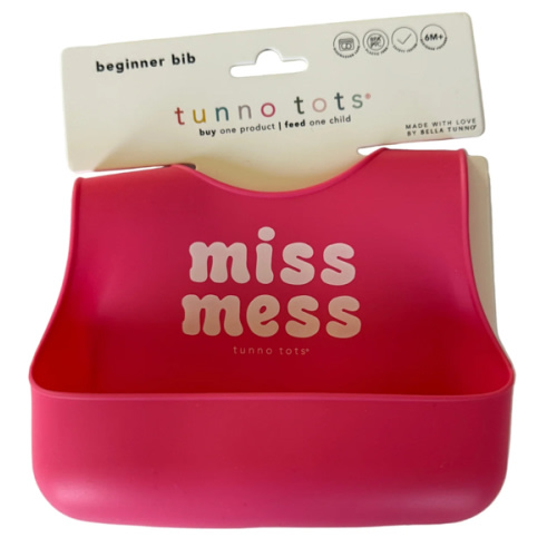 Bella Tunno Tunn Tots Beginner Bib – “Miss Mess” – The Sparkling Hostess