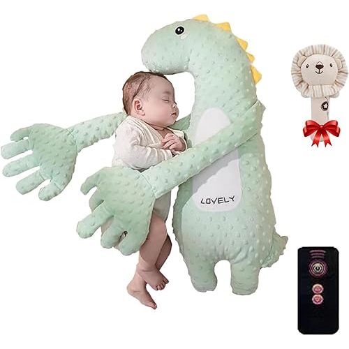 Baby Pat Pillow, Baby Patter for Sleep, Baby Butt Patter for Sleep, Baby Patting Pillow, Baby Patting Sleeping Toy, Baby Startle Prevention Sleep Aid Companion (B-with Patting Functions)