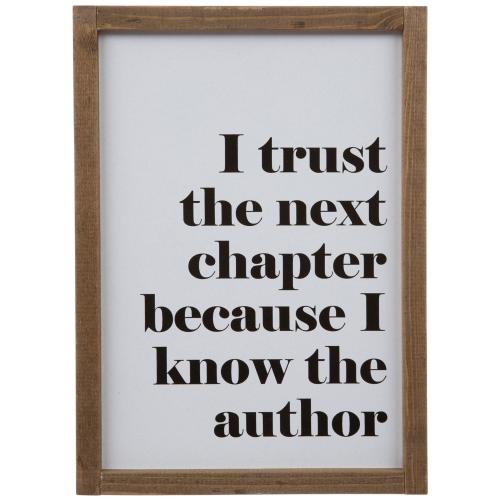 I Know The Author Wood Decor