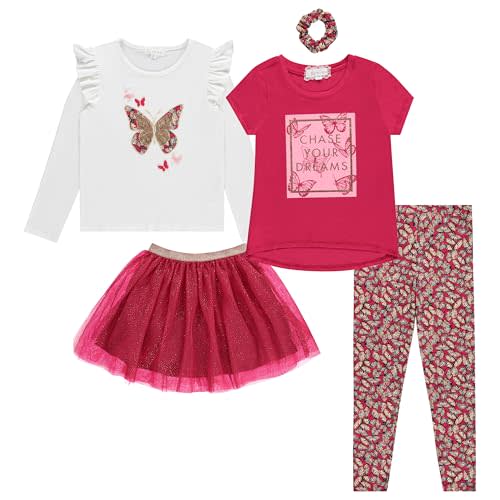 BTween Girls Kids Clothing and Accessory Set 5 Piece Mix And Match Sets