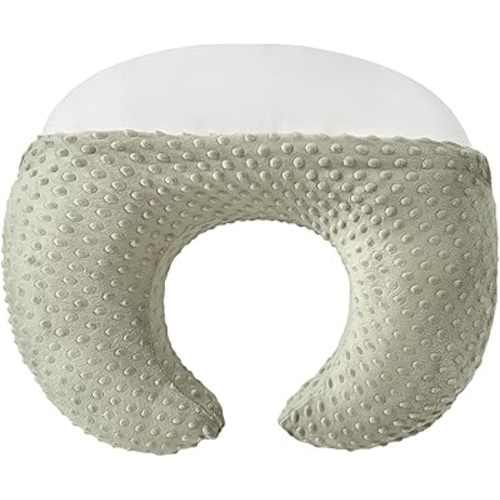 Nursing Pillow with Nursing Pillow Cover for Breastfeeding Moms, Extra Large Ultra-Soft Breastfeeding Pillows for Infant Newborn Baby Boy Girl (Tidal Foam)