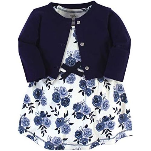 Touched by Nature Baby Girl Organic Cotton Dress and Cardigan