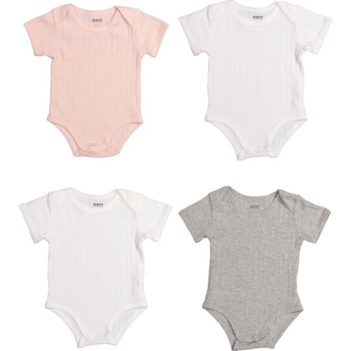 Baby Girl's Short Sleeve Onesie Set