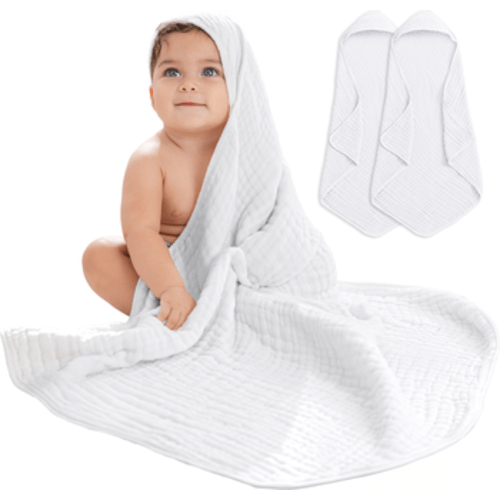 Baby Hooded 9 Layer Muslin Cotton Towel for Kids