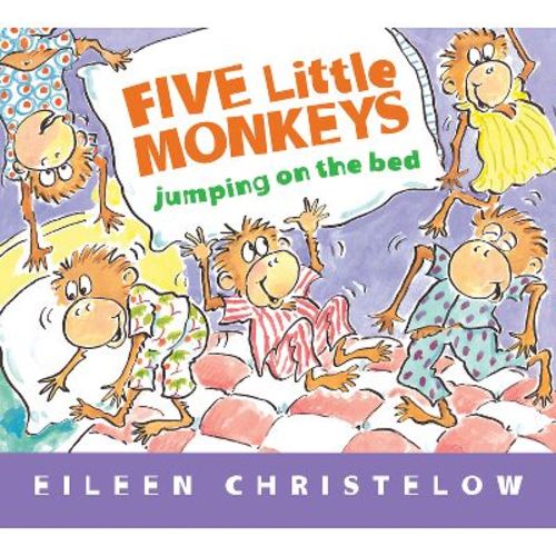 Five Little Monkeys Jumping On The Bed Padded Board Book - (five Little Monkeys Story) By Eileen Christelow