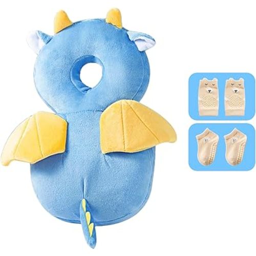 Baby Toddler Head Protector, Baby Head Protection Backpack, Adjustable(Little Dragon)