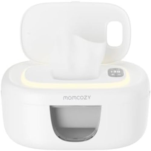 Momcozy Baby Wipe Warmer, Innovative Spring Design,Large Capacity Dispenser