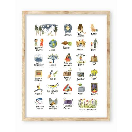 ABCs of Life Print, Wall Art