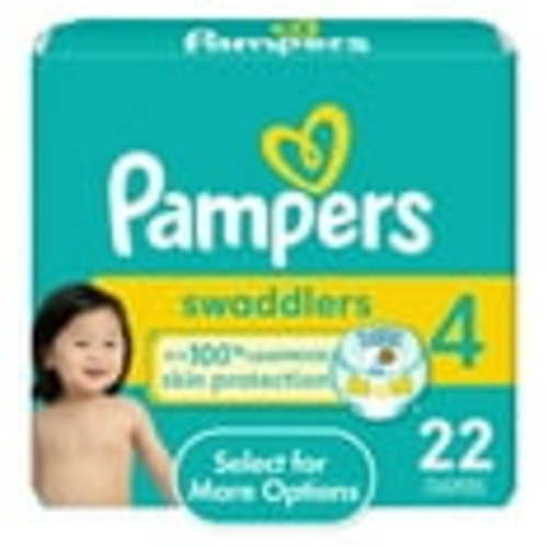 Pampers Swaddlers Baby Diaper Size 4, 22 Count (Select for More Options)
