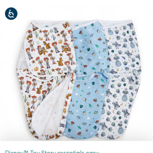 aden + anais Toy Story Wrap Swaddles 3 pack
