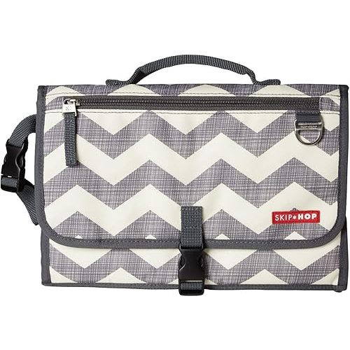 Skip Hop Pronto Signature Portable Changing Mat, Cushioned Diaper Changing Pad with Built-In Pillow