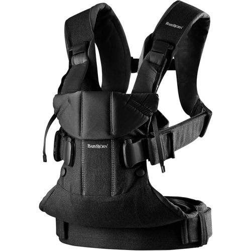 BabyBjörn Baby Carrier One, Woven Mix, Black