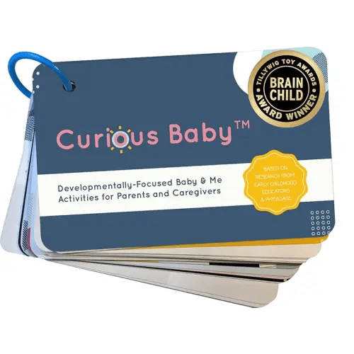 Curious Baby™ Award Winning 40+ Activities for Baby & Me (0-12 Months) | Developmentally-Focused and Stimulating Creative Playtime Ideas for Baby & Me | Includes Black/White High-Contrast Cards