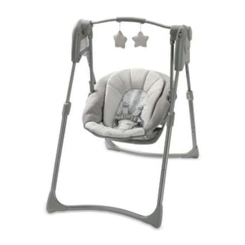 Graco Slim Spaces Compact Baby Swing, Reign - N/A