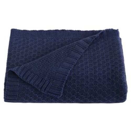 Bamboo-Derived Rayon Toddler Blanket, Cooling Breathable Cable Knit Blanket for Crib & Stroller, 30x40 Inch - NTBAY