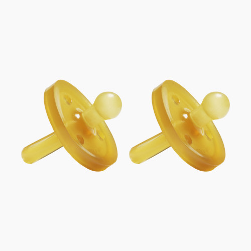 Natursutten Original Rounded Natural Rubber Pacifier - Natural, Small, 2