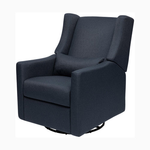 babyletto Kiwi Electronic Recliner and Swivel Glider - Performance Navy Eco Twill