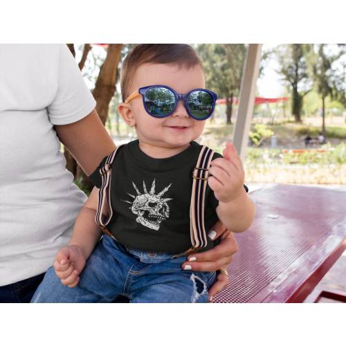 Skull Baby Shirt | Punk Baby Shirt Punk Rock Baby Goth Baby Shirt Gothic Baby Stuff Goth Baby Clothes Goth Baby Stuff Gothic Baby Clothes