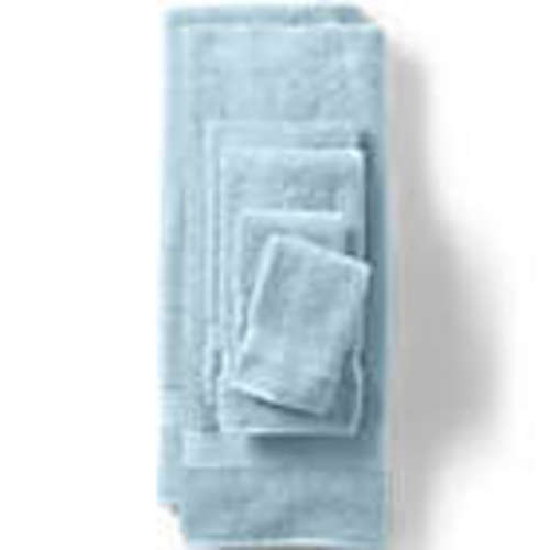 Premium Supima Cotton 6-Piece Bath Towel Set | Lands' End Color: Dusty Blue