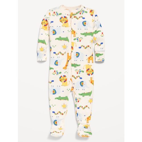 Snug-Fit 2 Way Zip Footed One-Piece for Baby