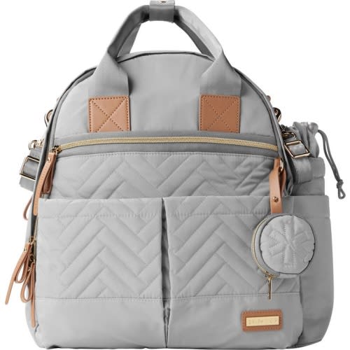 Skip Hop Suite 6-in-1 Diaper Backpack Set, Dove