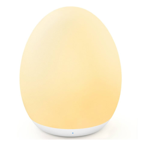 MediAcous Night Light for Kids, Baby Egg Light for Nursery, 7 Colors Changing & Stepless Dimming, Soft Silicone Touch Night Lamp with 1 Hour Timer, Rechargeable Nursery Night for Breastfeeding