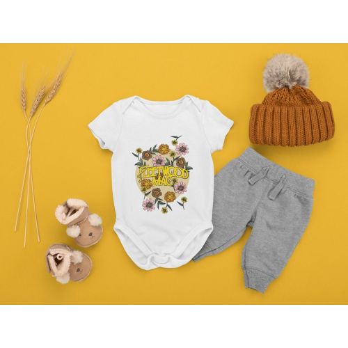 Fleetwood Mac Baby Onesie Kids's Short Sleeve Onesie 12M Royal sold by Aline Falling | SKU 226421051 | Printerval
