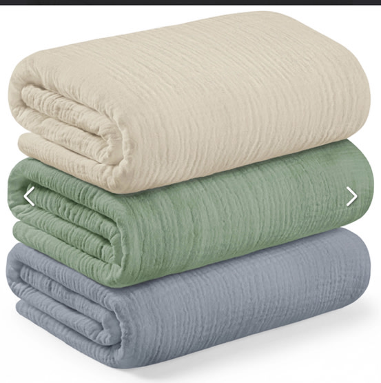 3-Pack Lyra Muslin Swaddle Blankets