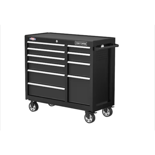 CRAFTSMAN 2000 Series 41-in W x 37.5-in H 10-Drawer Steel Rolling Tool Cabinet (Black) CMST98270BK at Lowes.com