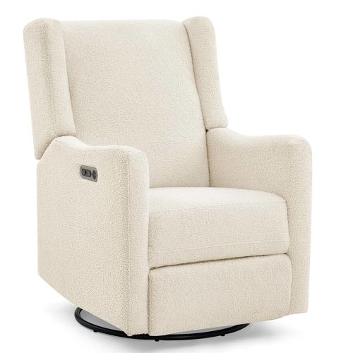 Delta Children Mercer Electronic Power Recliner and Swivel Glider with USB-A and Type-C Ports - Greenguard Gold Certified - Stain-Resistant Performance Fabric is Oeko-TEX Standard 100 Certified, Shell