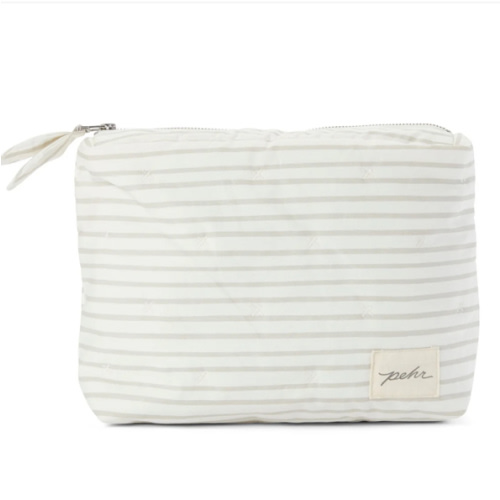 On The Go Pouch - Stripes Away Pebble Grey
