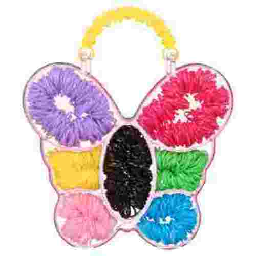 Equate Kids Poly Bands in Butterfly Case for Ponytails, Braids, or Buns, Color May Vary (1,000 Count)