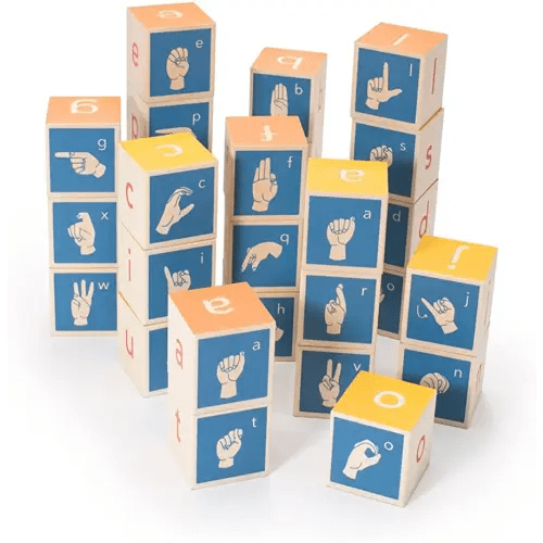 Uncle Goose American Sign Language Blocks - Made in The USA
