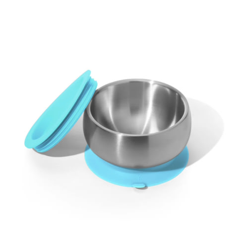 Avanchy | Stainless Steel Baby Bowls - BLW Suction Infant Feeding Bowl