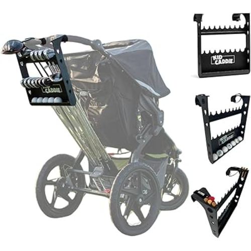 Golf Stroller Attachment - Easy Setup, Universal Fit, Golf Club Holder for Strollers, Introduces Kids to Golf, Encourages Early Golf Skills, Perfect Golf Gift for Parents