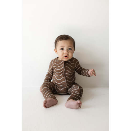Bamboo Zip Pajamas | Static Waves