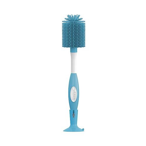 Dr. Brown's Soft Touch No Scratch Baby Bottle Cleaning Brush Nipple Cleaner with Stand and Storage Clip, BPA Free, Blue 1-Pack - Blue, 1 Pack