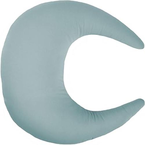 snuggle me Organic Nursing Pillow | Bottle & Breastfeeding Pillow with Organic Cotton Cover & Fiberfill, Machine Washable Feeding Pillow, Newborn Essentials Must Haves (Slate)