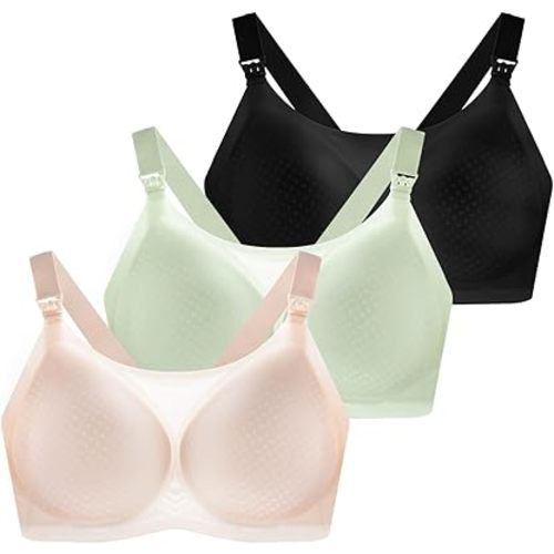 Nursing Bras for Breastfeeding, Seamless Ultra Comfort Maternity Bra, Natural Shape Pregnancy Bras for Women