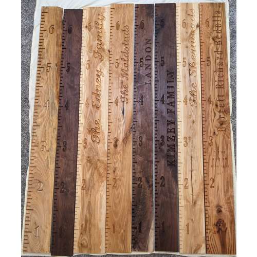 Boho Farmhouse Height Growth Chart, One Piece Wood, Measuring Ruler Children&#39;s Room , Personalize Measuring, Free Shipping, Made to Order