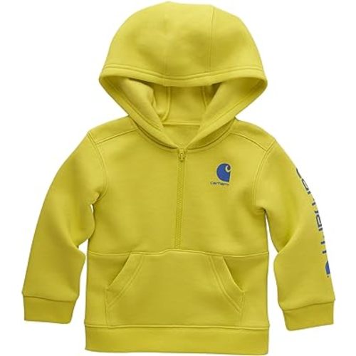 Carhartt Boys' Long-Sleeve Half-Zip Hooded Sweatshirt