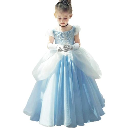 Girls Cinderella Dress Up Gown, Blue 2 - size 2-3 Years