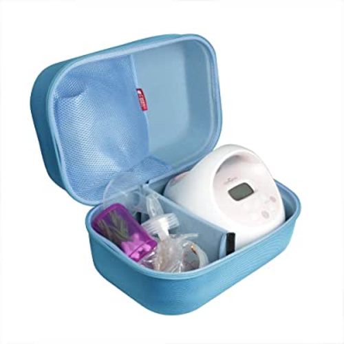 Hermitshell Travel Case for Spectra Baby USA S1 Plus / S2 Plus Premier Electric Breast Pump (Blue)