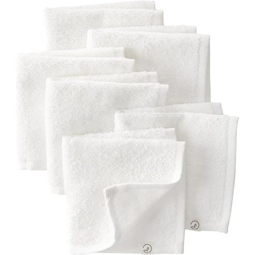 6-Pack Organic Cotton Wash Cloths, Cream