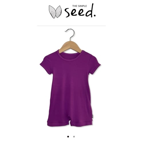 Grape Juice Shorty Romper