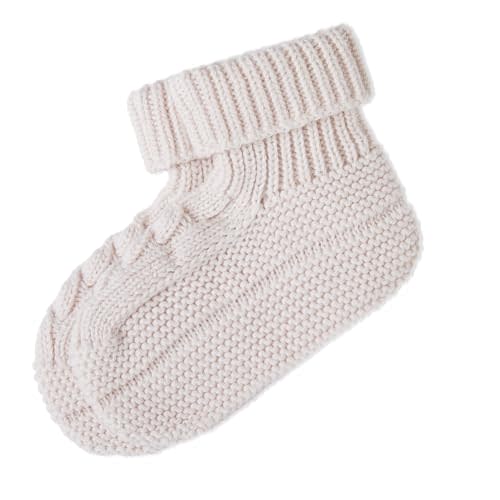 POLO RALPH LAUREN Unisex-baby Baby's Bootie with Cable 1 Pair Pack Soft Cotton Comfort