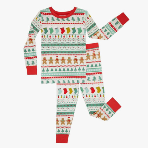 Little Sleepies Two-Piece Pajama Set for Boys & Girls, Soft Viscose from Bamboo Toddler Pajamas for Kids, Family Matching PJs
