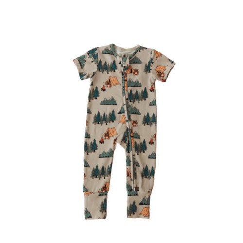 Cool Camper Short Sleeve Romper