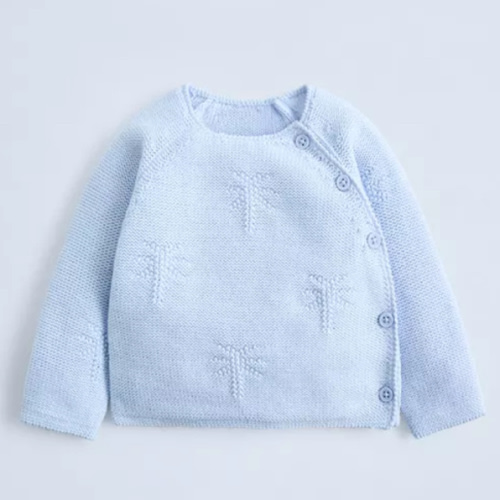 PALM TREE KNIT SWEATER - Pastel blue | ZARA United States